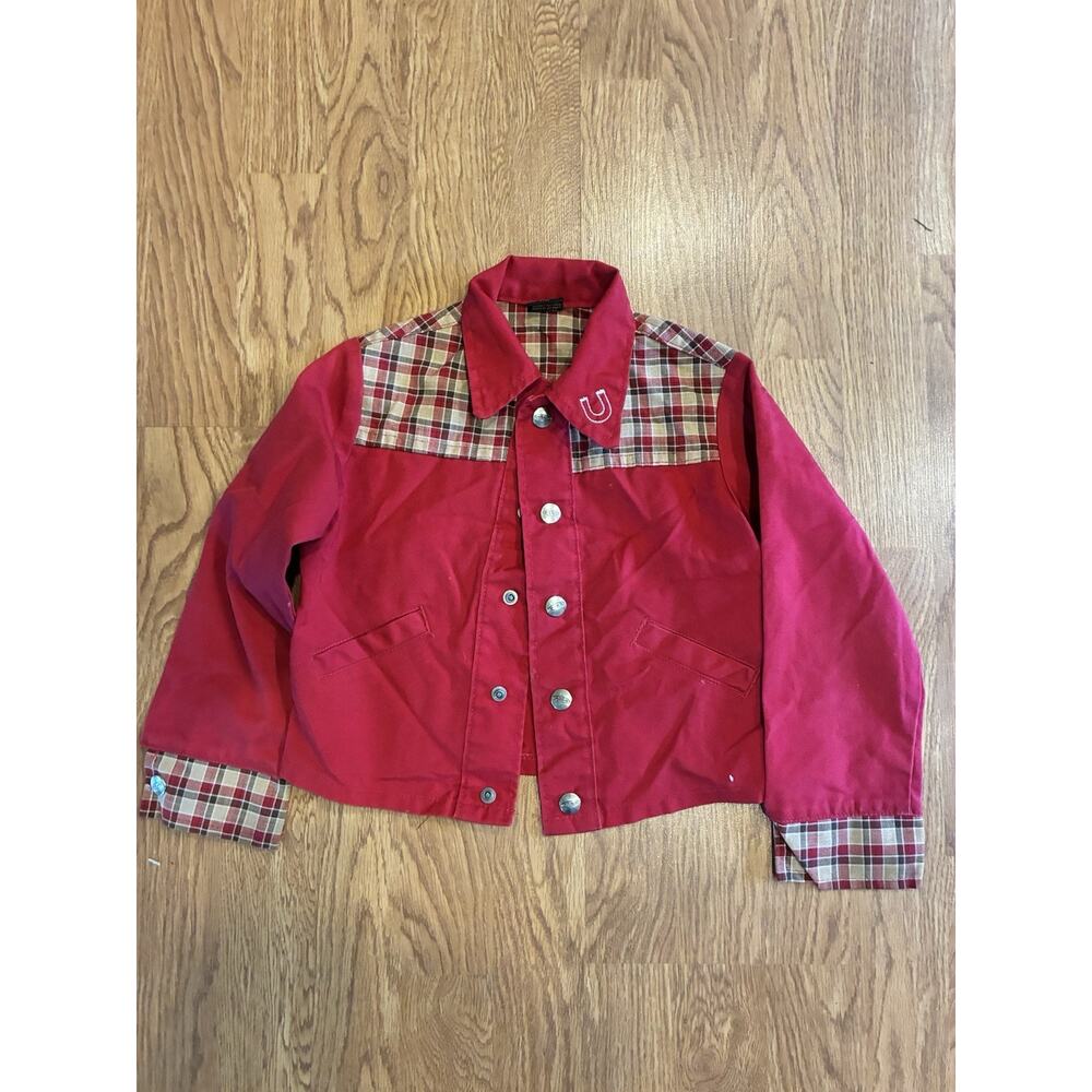 VTG 70s Mann Western Toddler Metal Snap Shirt‎ F2T 3T